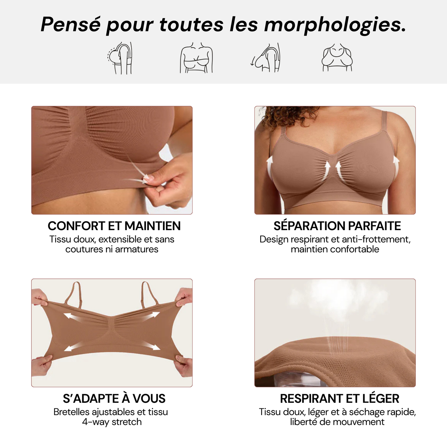 Soutien-Gorge confortable sans armatures